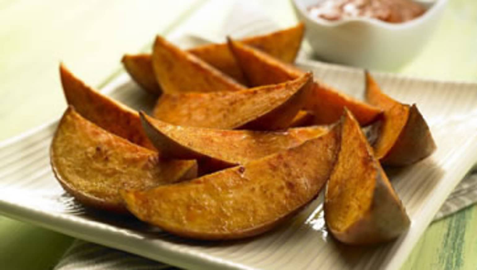 Wedges de patates douces épicés